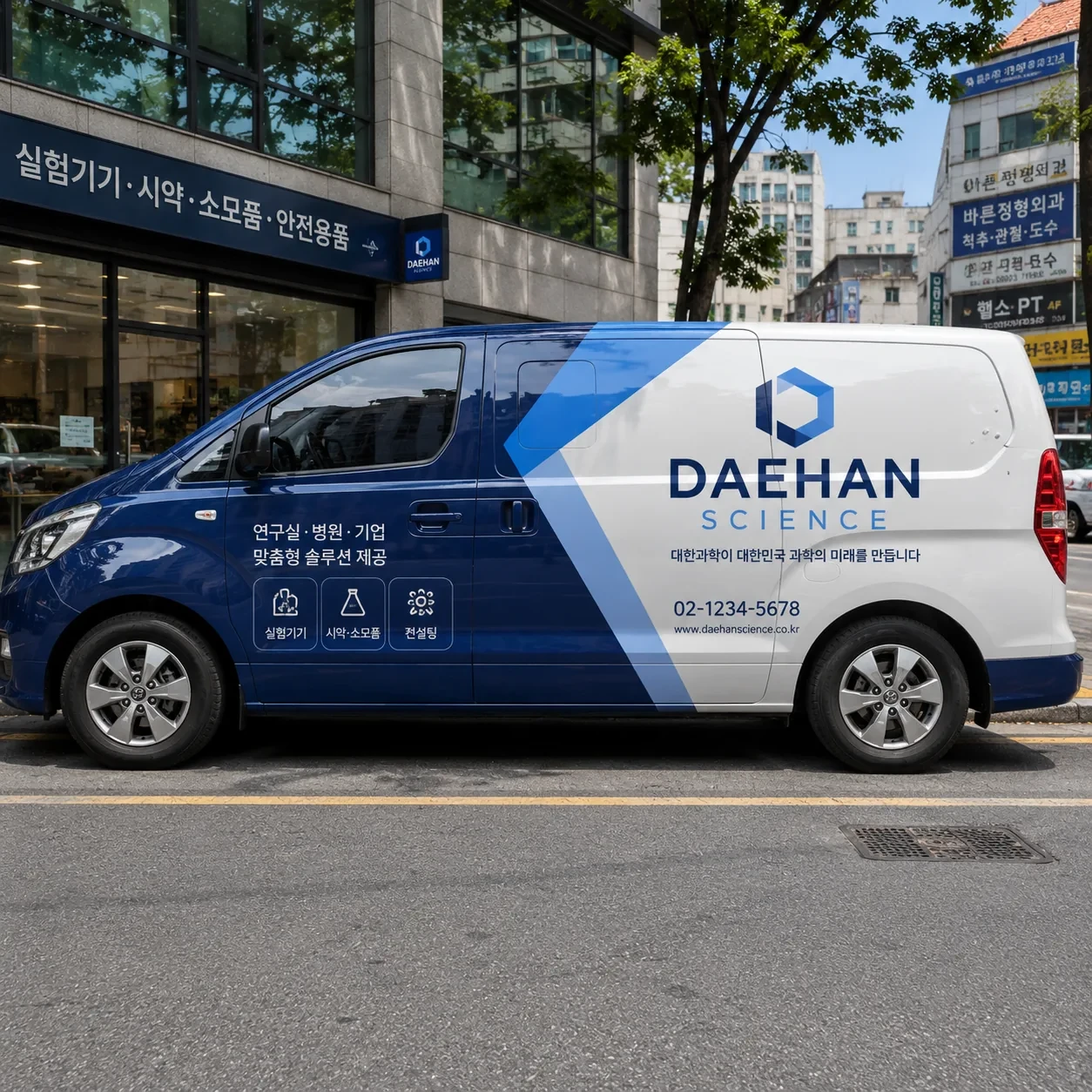 랩핑지 시공 예시