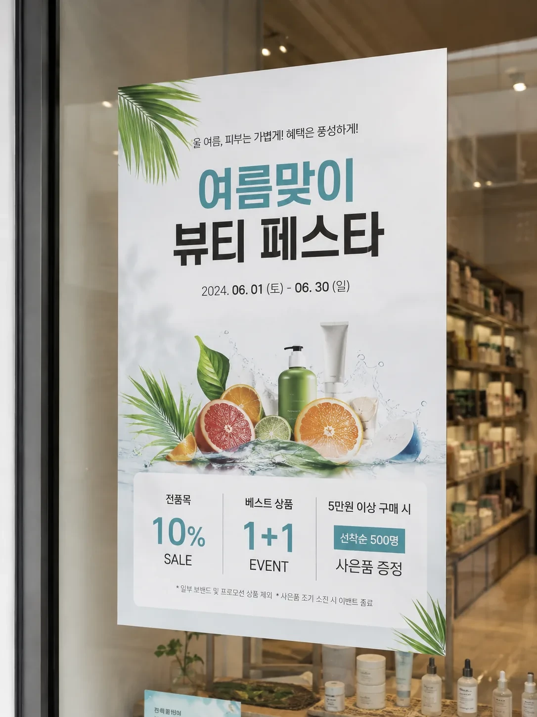 유포지 실사출력 적용 예시